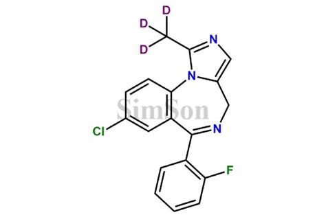 Midazolam D3 | CAS No- NA | Simson Pharma Limited
