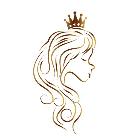Queen Logo Vector, Hair Logo, Salon Logo, Beauty PNG and Vector with Transparent Background for ...