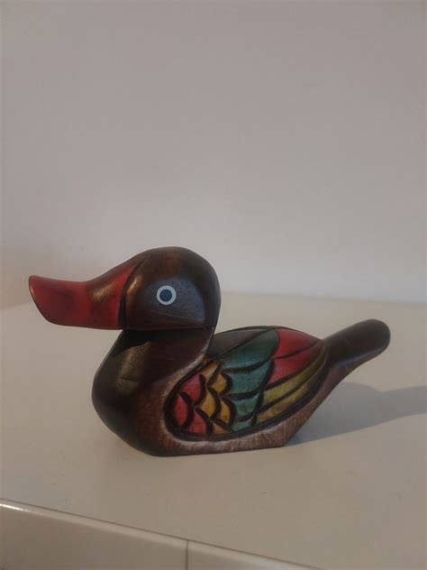 Dvije drvene patke ( 15 x 7 cm )