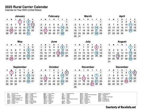 Nalc Calendar 2025 With Holidays Nalc Color Calendar 2025 ...