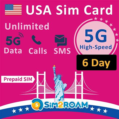 USA Prepaid SIM Card | Unlimited 5G/4G LTE High-speed Internet Data in ...