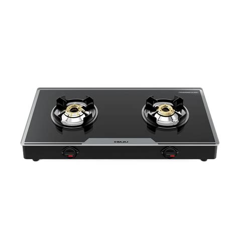 Bajaj 2BRGP7 2 Burner Gas Stove with Anti-Viral & Anti-Bacterial ...
