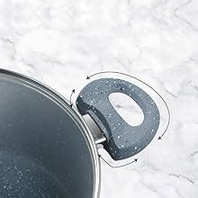 Buy Wonderchef Granite 24 cm Non-Stick Casserole | Glass Lid |Induction ...