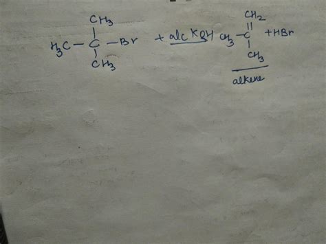 [Answered] name the major product obtained when tertiary butyl bromide ...