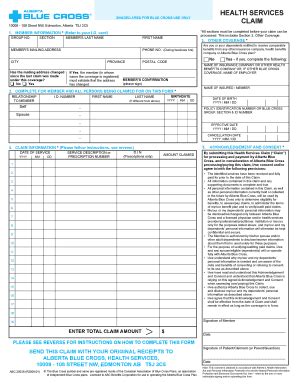 Fillable Online Alberta Blue Cross - 20/20 Vision Care Fax Email Print ...