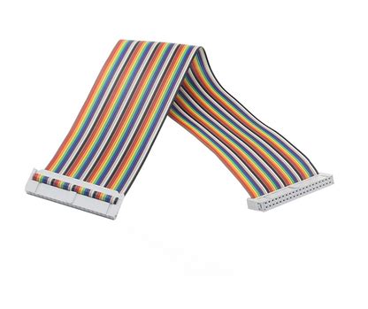 40 Pin Colorful Rainbow GPIO Female to Female Cable 20CM for Raspberry ...