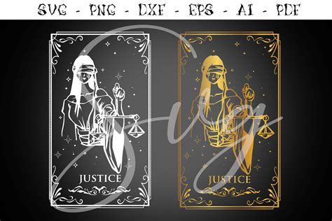 Buy Tarot Svg, JUSTICE SVG, Fortune Teller SVG, Mystic Svg, Major ...