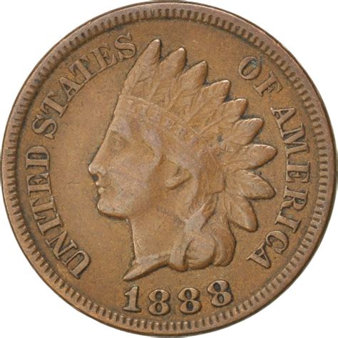 One Cent 1888 Indian Head, Coin from United States - Online Coin Club