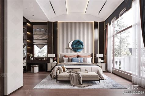 Modern Style Interior 3D Blocks and 3D Models – Bedroom 3D Scene – 567 ...