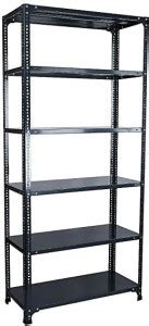 Rana 6 Shelves Slotted Angle Rack, 72 x 36 x 12 Inch, 18 Gauge, 14 ...