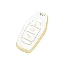 Pinzu TPU Car Key Cover Compatible with Mahindra XUV-500 Smart Key ...