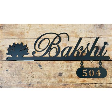 Krishan Ji Design Acrylic Home Name Plate Customized