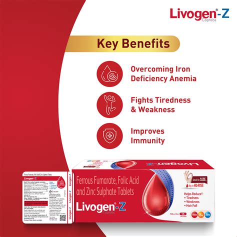 Buy Livogen Z (15 Tablets) | Management of Iron Deficiency Anemia ...