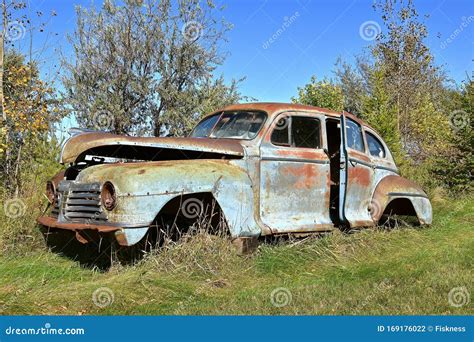 Rusty Old Plymouth Car with Suicide Doors Editorial Photography - Image ...