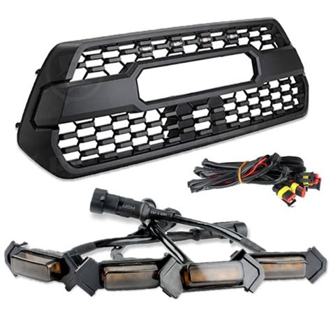 4pcs Raptor Style Amber Grille LED Light DRL For | Ubuy India