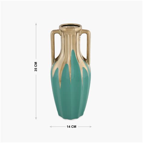 Buy Splendid Zara Gold Accent Vase With Handle from Home Centre at just ...
