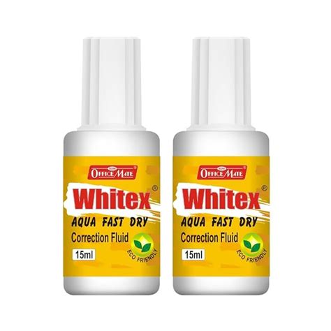 Soni Officemate Whitex Correction Fluid – 15ml | Pack of 5 | Instant ...