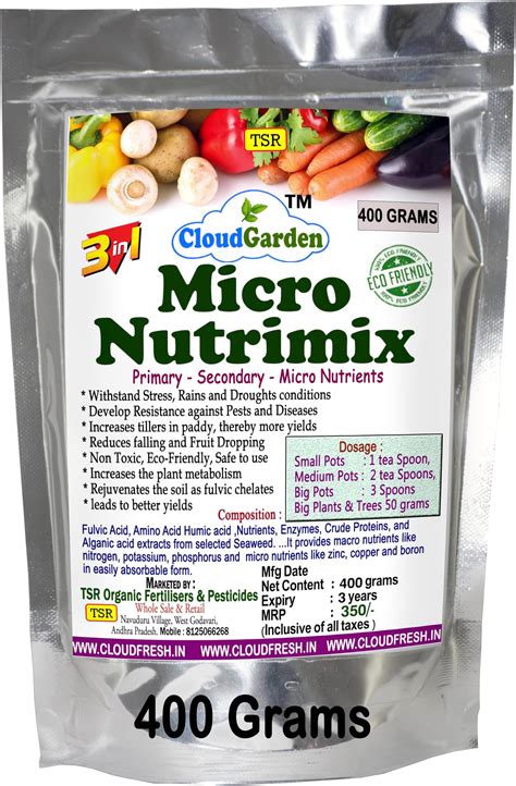 TSR Garden Store Organic Micro Nutrimix granules 400 Grams ...