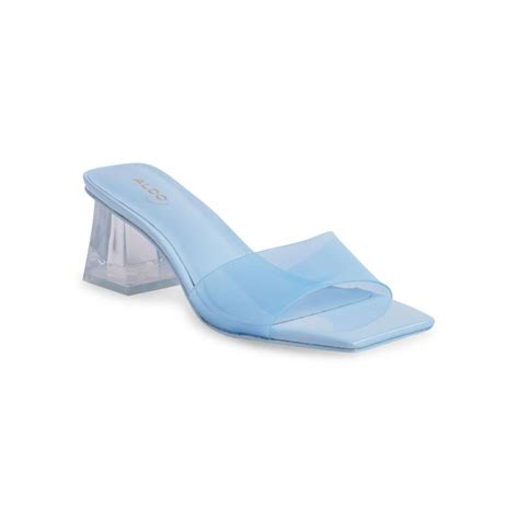Buy Aldo Casablanca Synthetic Blue Solid Heels Online