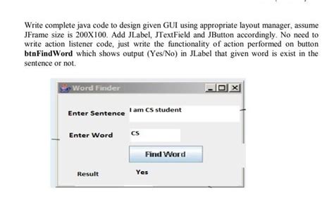 Image result for Size Code GUI I9N Java Code