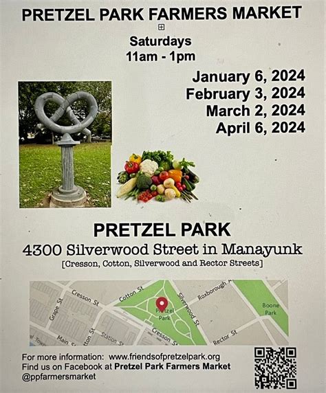 Pretzel Park Farmers Markets 2024 Winter Markets, Pretzel Park, Miquon ...