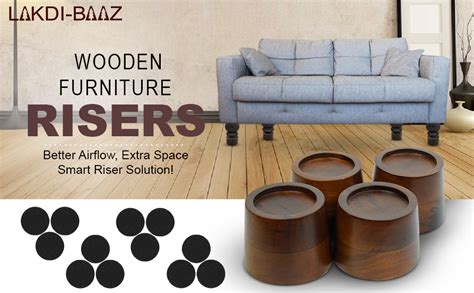 Lakdibaaz | Wooden Furniture Risers Bed Riser Table Base Fridge ...
