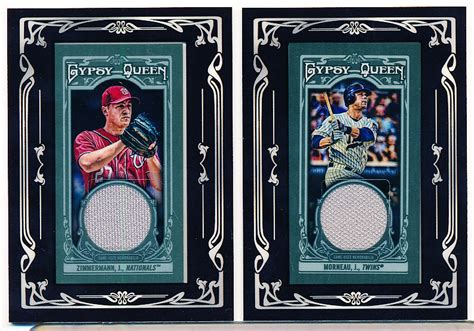 Lot Detail - 2013 Topps Gypsy Queen Baseball- “Mini Relics”- 4 Diff.