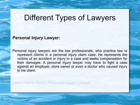 Different types of lawyer | PPT