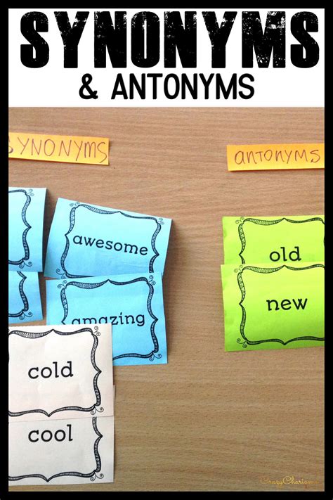 Synonyms Activities and Games