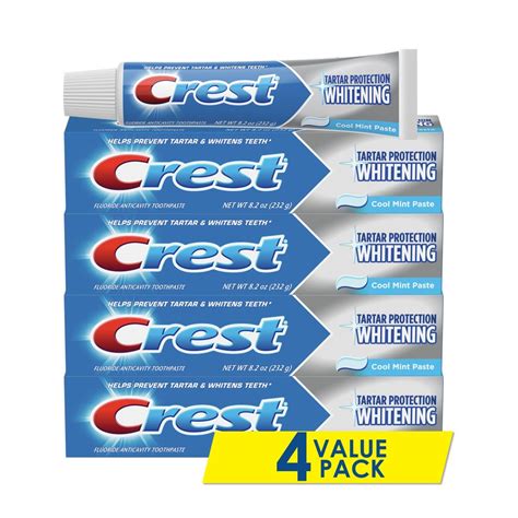 Amazon.com : Crest Tartar Protection Whitening Cool Mint Flavor ...