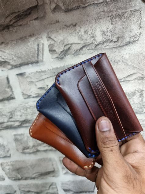 Handmade fullgrain leather wallet - Indianleathercraft
