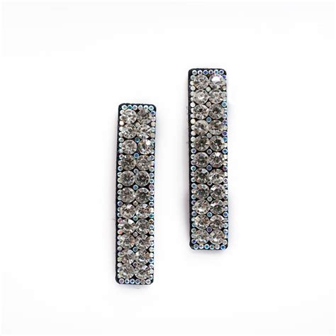 Heavy Studded Crystal Clear Hair Pins – Bella Luxe