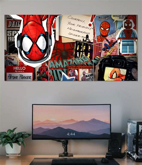 Spider-Man Comic Collage Split Poster | Everanta