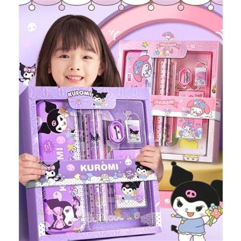 Jual PAKET STUDY SET SET ALAT TULIS MOTIF KUROMI CINAMOROLL MELODY 8026 ...