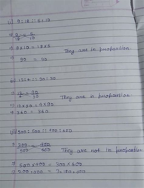 Find which of the following are in proportion (i) 9, 18, 5, 10 (ii) 12 ...