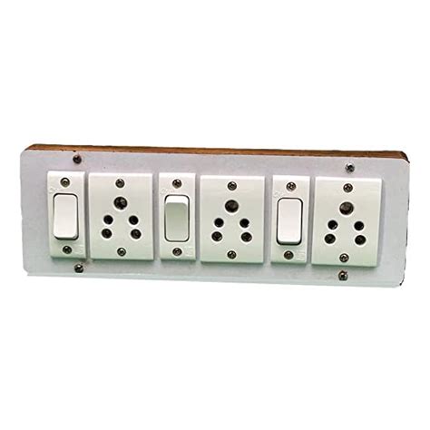 Buy Anchore 3 Plug 3 Switch Wooden Slim Design Spike Guard Electric ...