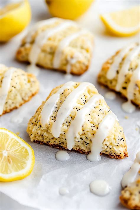 Lemon Poppyseed Scones - Insanely Good