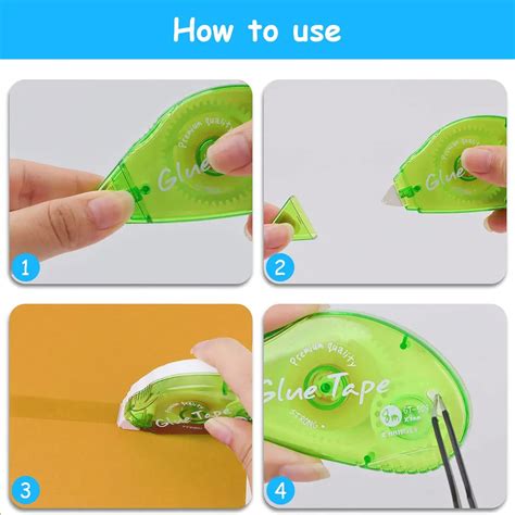 Glue Tape, Double-Sided Adhesive Glue Tape Roller. for Crafting, Card ...