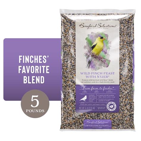 Songbird Selections Wild Finch Feast Wild Bird Seed Wild Bird Food 5 lb ...