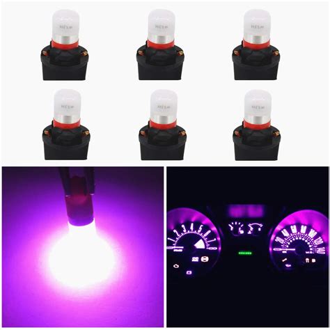 WLJH Pink PC195 PC194 PC168 Gauge Instrument Panel Cluster Led Bulbs ...