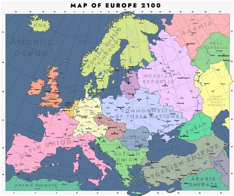 Map of Europe [2100] by leiba99 on DeviantArt