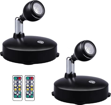 Petorobot Wireless Spotlight Indoor,Battery Operated Spotlight with Dimmable Timer Uplight Mini ...