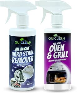 QUICLEAN Microwave oven and grill cleaner spray and Hard stain remover ...