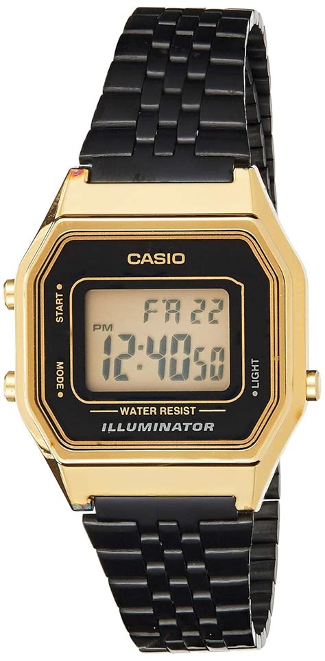 Buy Casio Vintage Series Digital Black Dial Women's Watch - LA680WEGB ...