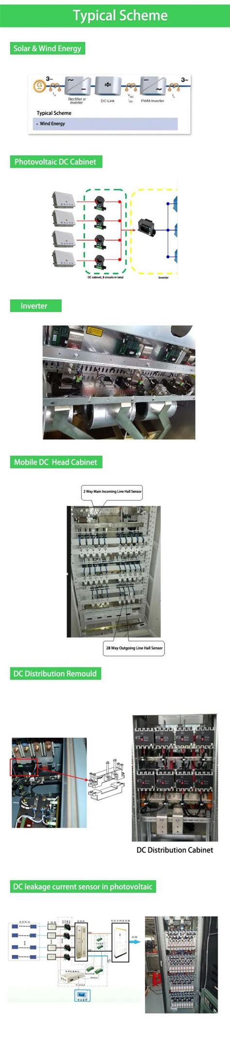 Acrel AHKC-EKAA Hall Effect Sensor DC0-500A Current Input DC4-20mA ...