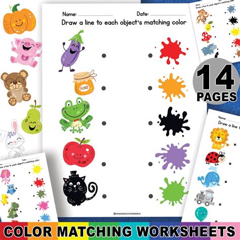 Color Match Worksheet 的图像结果