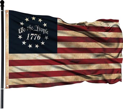 Amazon.com : FULAISMGS We The People 1776 Flag 3x5 FT Outdoor Vintage ...
