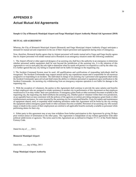 Appendix D - Actual Mutual Aid Agreements | Model Mutual Aid Agreements ...