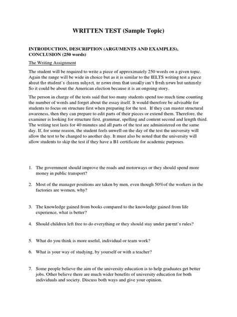 Image result for Writing Test Samples