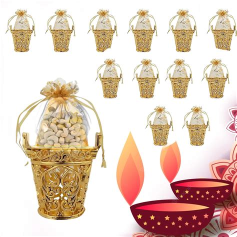 Buy GLAN Decorative Net Potli Storage Basket For Gift Wrapping, Wedding ...